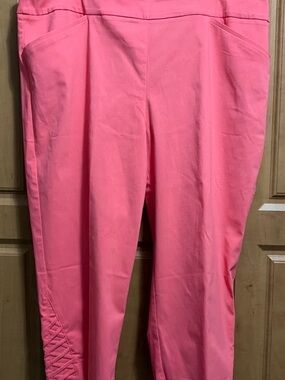 Chico's Coral Pink Skinny Ponte Pants Size 18